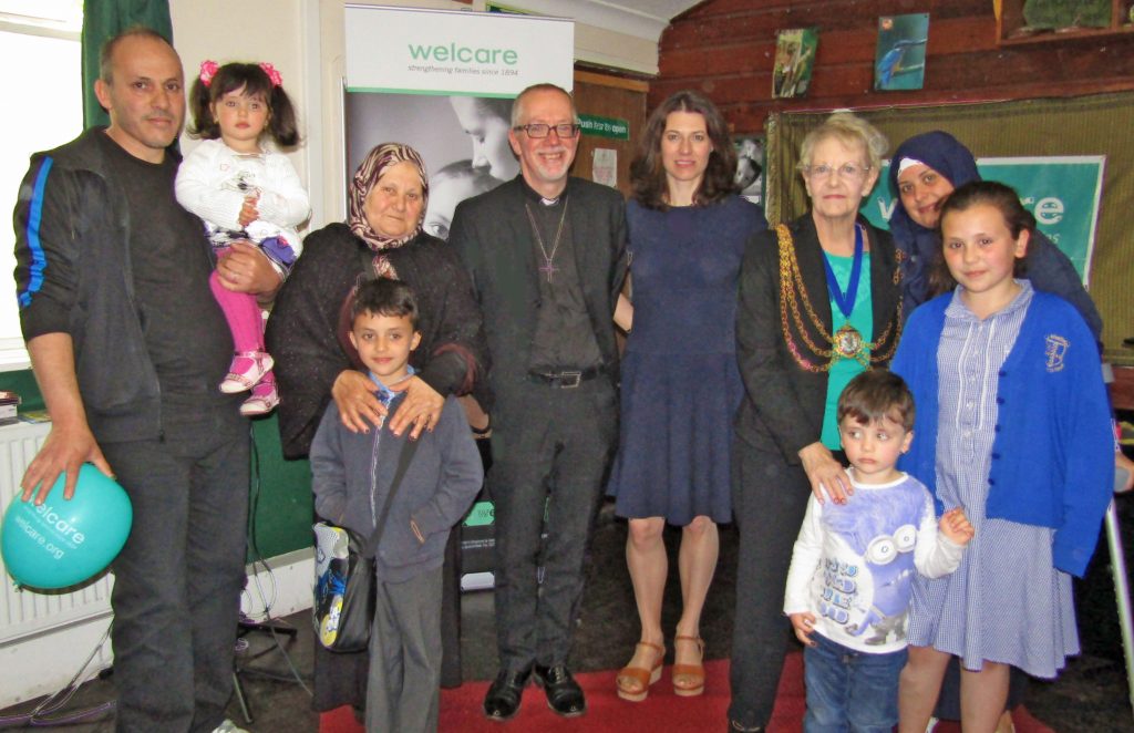 Service users with The Bishop and The Mayor